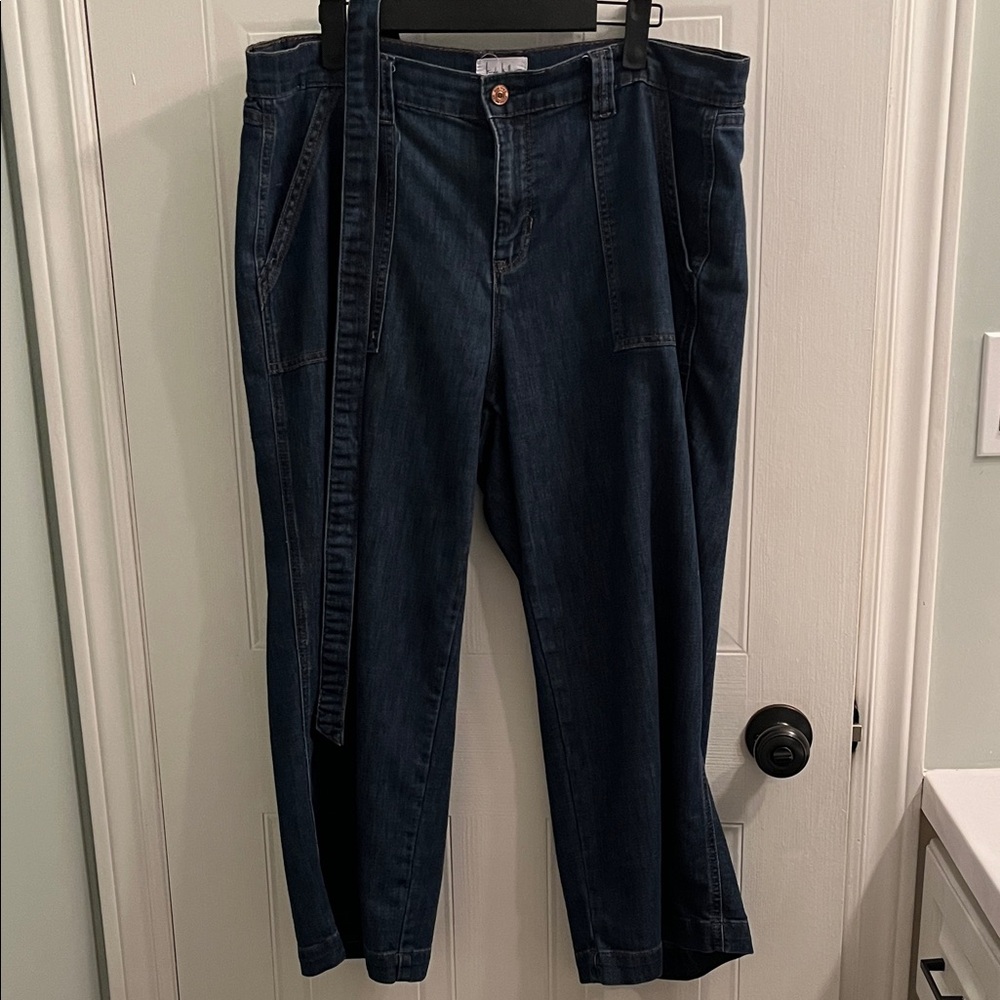 Soho Dark Indigo wide leg crop Women's Jeans